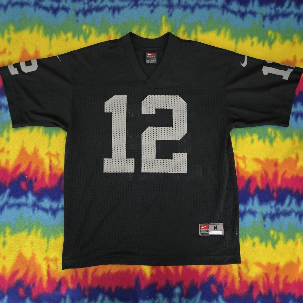 Vintage Nike Oakland Raiders Rich Gannon #12 Jersey Youth Medium Black NFL